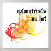 Optometristen zijn heet poster (Voorkant)