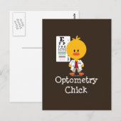 Optometry Chick Briefkaart (Voorkant / Achterkant)