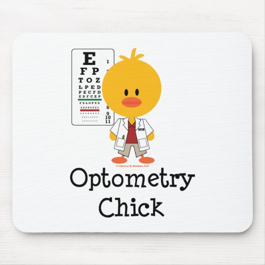 Optometry Chick Mousepad Muismat (Voorkant)