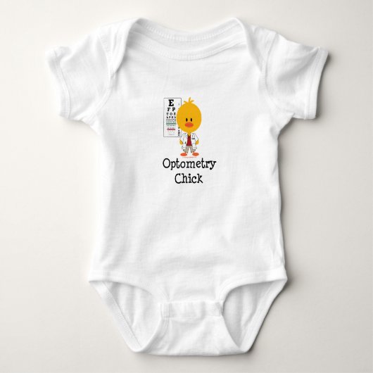 Optometry Chick Raglan T shirt (Voorkant)