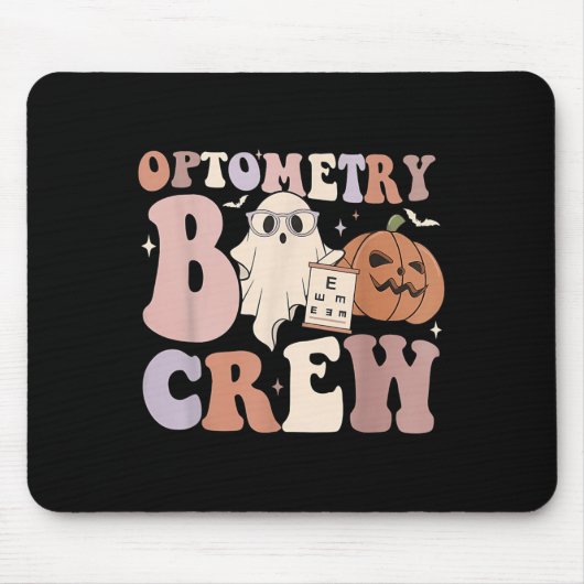 Optometry Crew Optometry Boo Crew Halloween Optici Muismat (Voorkant)