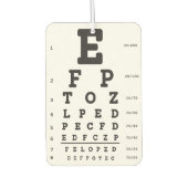 Optometry Eye Chart Air Freshener Luchtverfrisser (Voorkant)