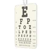 Optometry Eye Chart Air Freshener Luchtverfrisser (Links)