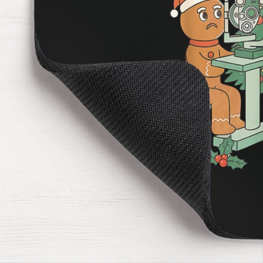 Optometry Gingerbread Christmas Optician Sight Squ Muismat (Hoek)