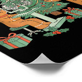 Optometry Gingerbread Christmas Optician Sight Squ Poster (Hoek)