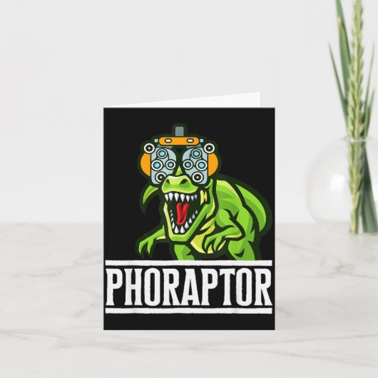 Optometry Machine Phoropter Funny Optometrist Phor Kaart (Voorkant)