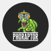Optometry Machine Phoropter Funny Optometrist Phor Ronde Sticker (Voorkant)
