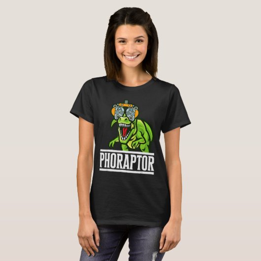 Optometry Machine Phoropter Funny Optometrist Phor T-shirt (Voorkant volledig)