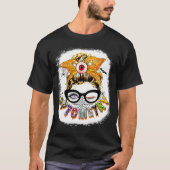 Optometry Messine Bun Glasses Halloween Bleaching T-shirt (Voorkant)