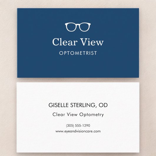 Optometry Modern Eyewear Doctor Visitekaartje