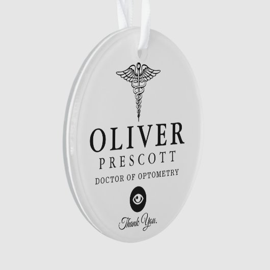 Optometry Professional | Werkautomarker Ornament (voorkant)