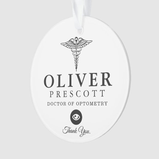 Optometry Professional | Werkautomarker Ornament (voorkant)