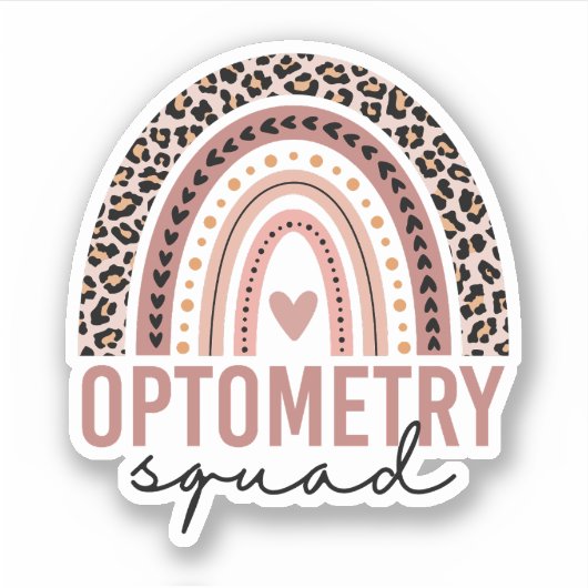 Optometry Squad, Optometry Assistant, Eye Doctor Sticker (Voorkant)