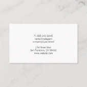 Optometry Stylized Eye Logo | Medical Doctor Visitekaartje (Achterkant)