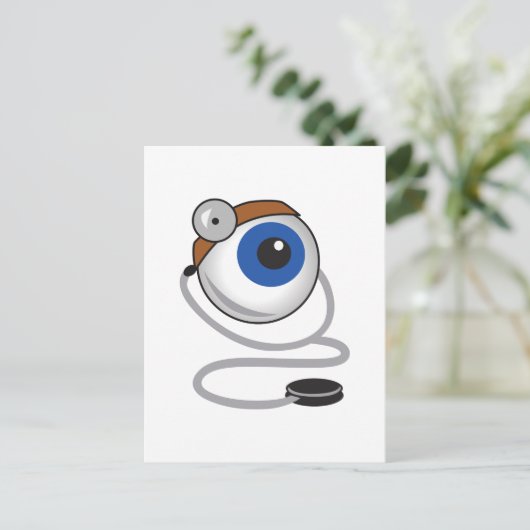 OPTOMITRIST EYE BRIEFKAART (Staand voorkant)