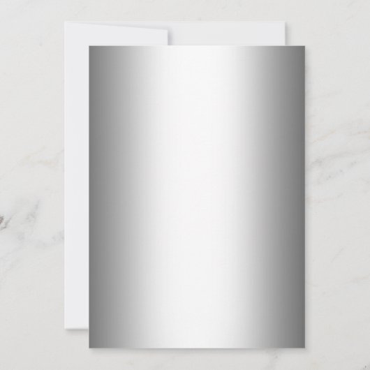 Optredingspartij voor ondernemingen - Silver Black Kaart (Achterkant)