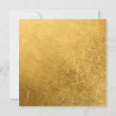 Opulence Gold Floral Hummingbird Bedankkaart (Achterkant)