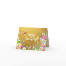 Opulence Goud Bloemkolibrie