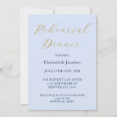 Opulent Blauw repetitie diner Kaart (Voorkant)