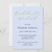 Opulent Blue Bachelorette Party Kaart (Voorkant)