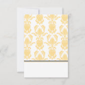 Opulent Damask vouwbare Plaatskaart (Voorkant)