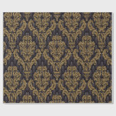 Opulent French Damask Elegant Cadeaupapier (Vlak)