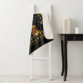 Opulent Galaxy Stream Full Liquid Gold Black Monoc Sherpa Deken (In situ)