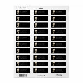 Opulent Garden Floral Return Address Label (Full Sheet)