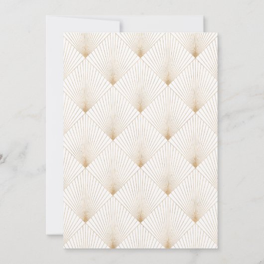 Opulent Gilded Floral Wedding Uitnodiging (Achterkant)