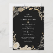 Opulent Gilded Garden Wedding Invitation Kaart (Voorkant)