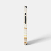 "Opulent Gold and Cream Marble Swirls" iPhone Hoesje (Linkerkant)
