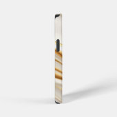 "Opulent Gold and Cream Marble Swirls" iPhone Hoesje (Rechterkant)