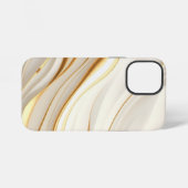 "Opulent Gold and Cream Marble Swirls" iPhone Hoesje (Achterkant horizontaal)