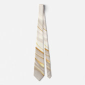 "Opulent Gold and Cream Marble Swirls" Stropdas (Voorkant)