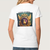 Opulent Golden Laurel Crest Logo T-shirt (Achterkant)
