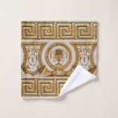 Opulent goud barok print bad handdoek set (Wasdoekje)