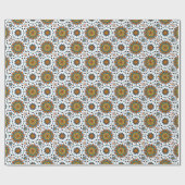 Opulent Maharaja India Star Flower Pattern Cadeaupapier (Vlak)