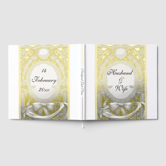 Opulent Motif Atelier, bruiloft Folie gastenboek (Volledig)
