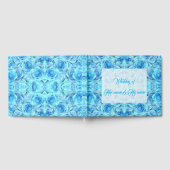 Opulent roos in turkooise gastenboek (Volledig)