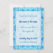 Opulent roos in turkooizen-uitnodiging (Voorkant)