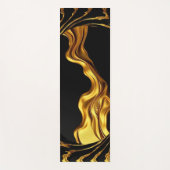 Opulent Swirl Achempong Liquid Gold - Gold & Black Yogamat (Voorkant)