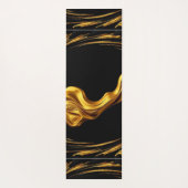 Opulent Swirl Achempong Liquid Gold - Gold & Black Yogamat (Achterkant)