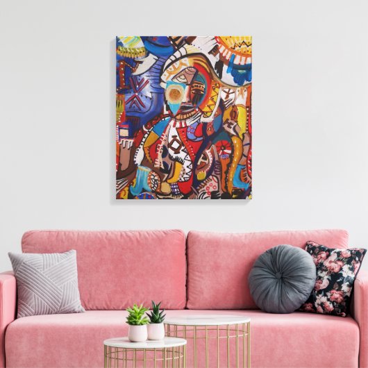 Opulent Swirl Canvas Afdruk (Insitu (Woonkamer))