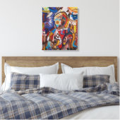 Opulent Swirl Canvas Afdruk (Insitu (Slaapkamer))