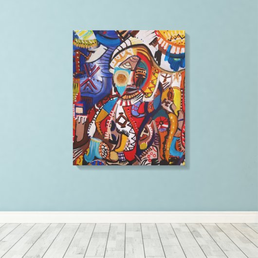 Opulent Swirl Canvas Afdruk (Insitu (Houten vloer))