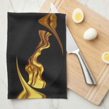 Opulent Swirl Liquid Gold Black Monochro Achempong