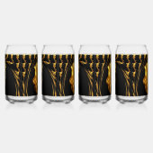 Opulent Swirl Liquid Gold Black Monochrome Achempo Blikvorm Glas (Rechts)