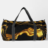 Opulent Swirl Liquid Gold Black Monochrome Christi Plunjezak (Voorkant)