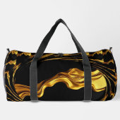 Opulent Swirl Liquid Gold Black Monochrome Christi Plunjezak (Achterkant)
