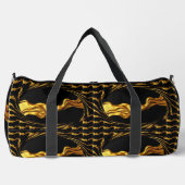 Opulent Swirl Liquid Gold Black Monochrome Christi Plunjezak (Voorkant)